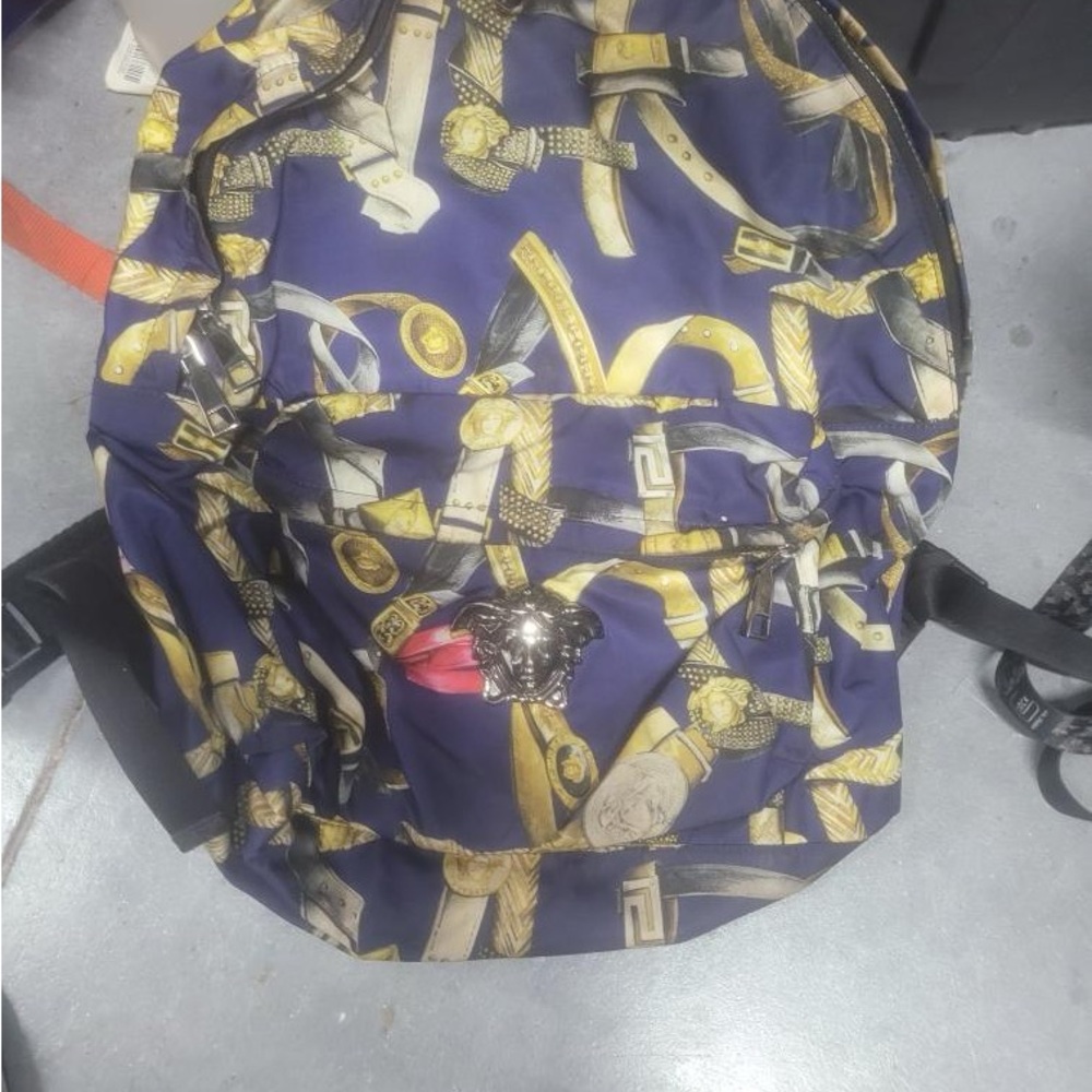 VERSACE
'palazzo Medusa' Belt Print Backpack In K97e